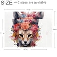thumbnail image 2 of Fragmented Flowers Polyester Rectangular Chair Rug - Floor Mat for Office or Home Office - 200 Characters, 2 of 6