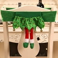 thumbnail image 4 of Ready 2022 Christmas Santa Claus Elf Legs Dining Chair Back Cover Kitchen Festive Decor, 4 of 7