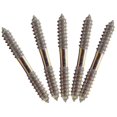thumbnail image 1 of M8 X 70mm Double Ended Wood To Wood Furniture Fixing Dowel Screw 5pcs, 1 of 5