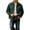 Green, variant on TKKCS Mens Trucker Jacket Button Down Regular Fit Casual Long Sleeve Outerwear Jackets with Multi Pockets Navy XL