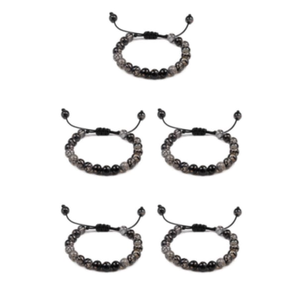 Minnieouse de colección apilable con piedras preciosas naturales, regalo para mujeres y hombres, para mujer, patrón de dragón negro Type2 NO2