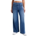 thumbnail image 2 of IUYRTFE Women Stretch Denim Jeans High Waist Wide Leg Pants with Pockets for Casual Daily Wear, 2 of 7