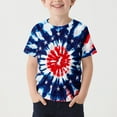 thumbnail image 2 of T-Shirt Graphique à Manches Courtes pour Enfants, Mélange Doux Polyester-Spandex, Col Rond, Imprimé Dégradé Coloré, Port Quatre Saisons, Lavage à la Main Seulement, 2 of 7