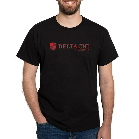 CafePress - Delta Chi Logo Red T Shirt - Men's Classic Graphic Cotton T-Shirt