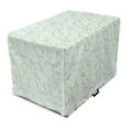 thumbnail image 1 of Leaf Dog Crate Cover, Floral Leaf Patterns with Ornamental Lines Contemporary Graphic Art, Easy to Use Pet Kennel Cover Small Dogs Puppies Kittens, 7 Sizes, Pale Green Navy Blue, by Ambesonne, 1 of 1