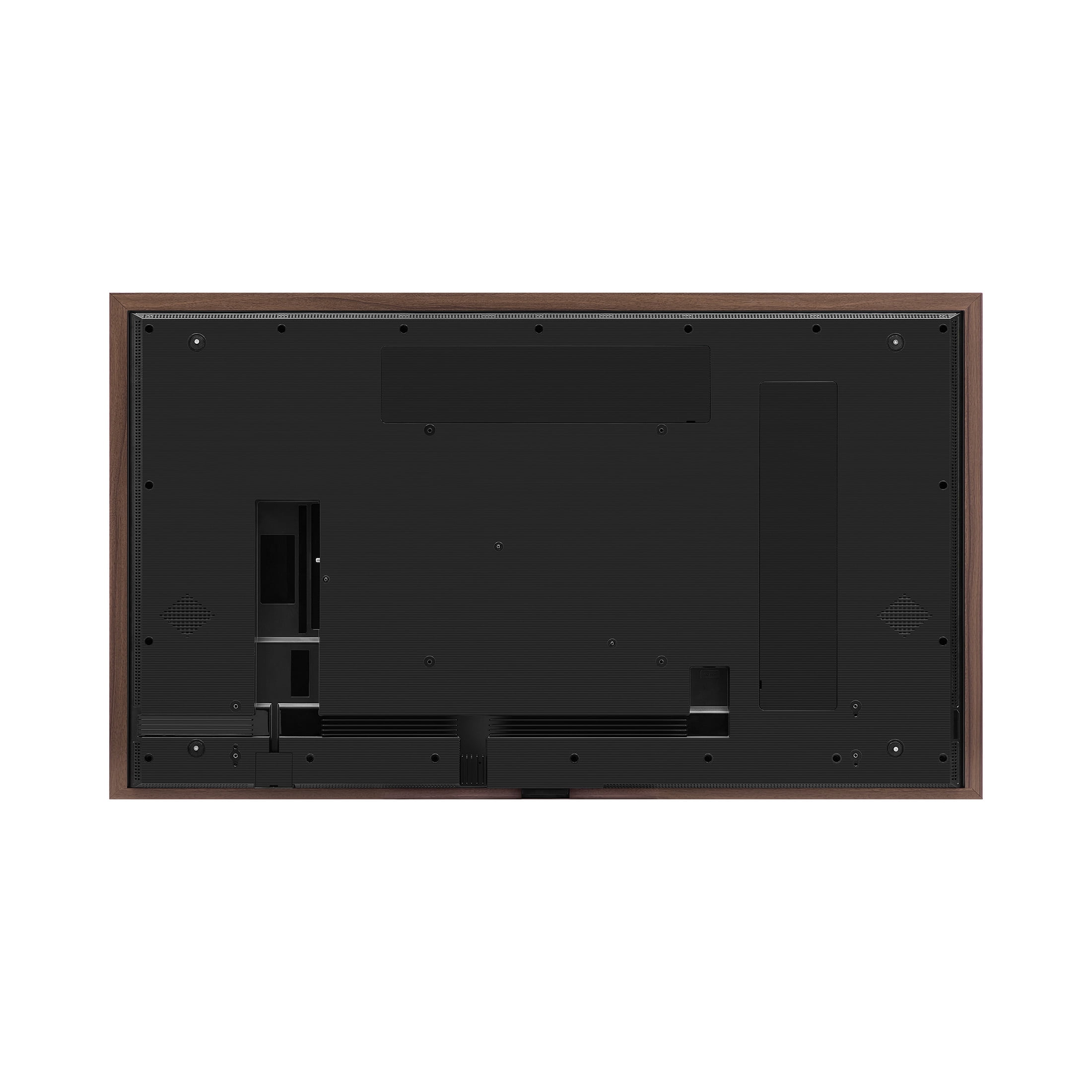onn 55" The Fresco Art Gallery 4K UHD Google TV with Gemini, Walnut Frame and Mounting Kit
