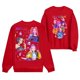 thumbnail image 1 of Moonsky Sudadera pop Demon Hun/er, sudadera Huntrix con cuello redondo, jersey de manga larga para mujer y hombre, ropa de calle, moda urbana (Rojo M), 1 of 4