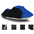 thumbnail image 2 of BLACK / BLUE HEAVY-DUTY, 600 DENIER Jet Ski PWC Cover Compatible for Yamaha Wave Runner VX Cruiser 2007 2008 2009 2010 2011 2012 2013 2014, 2 of 3
