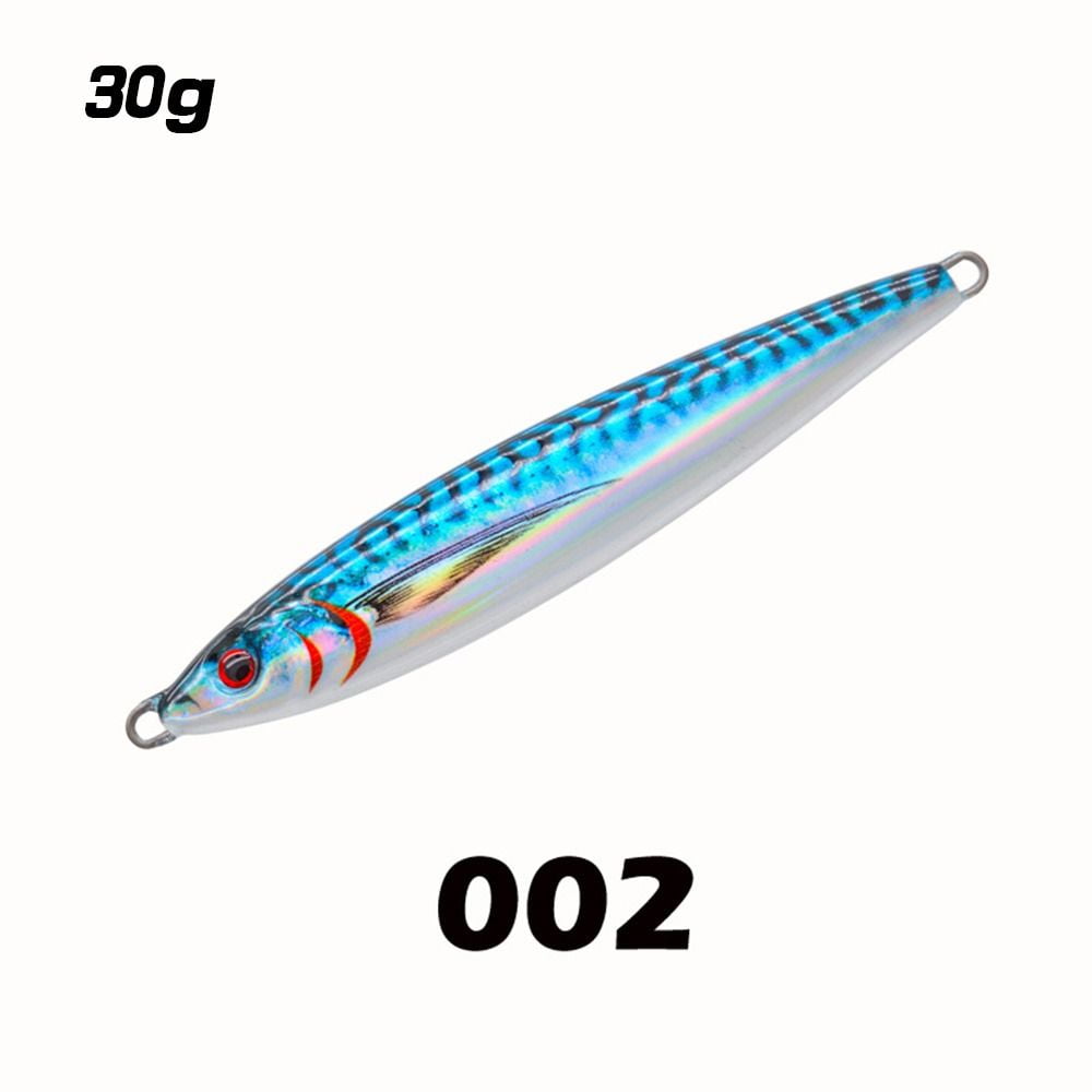 Sinking Spinning Baits 30g 40g Spanish mackerel Lead Casting Jig Bait Metal Fishing Lure Spanish
