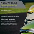 thumbnail image 3 of Pastillas De Freno Traseras De Cerámica Premium De Calidad 1001-1989C Compatibles Con Maserati (Ghibli Levante Quattroporte) 2017-2022., 3 of 5