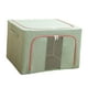thumbnail image 3 of Bolsas de almacenamiento de ropa, bolsa de almacenamiento de edredón, ventana transparente plegable, contenedor de almacenamiento de manta plegable Verde 24L, 3 of 10