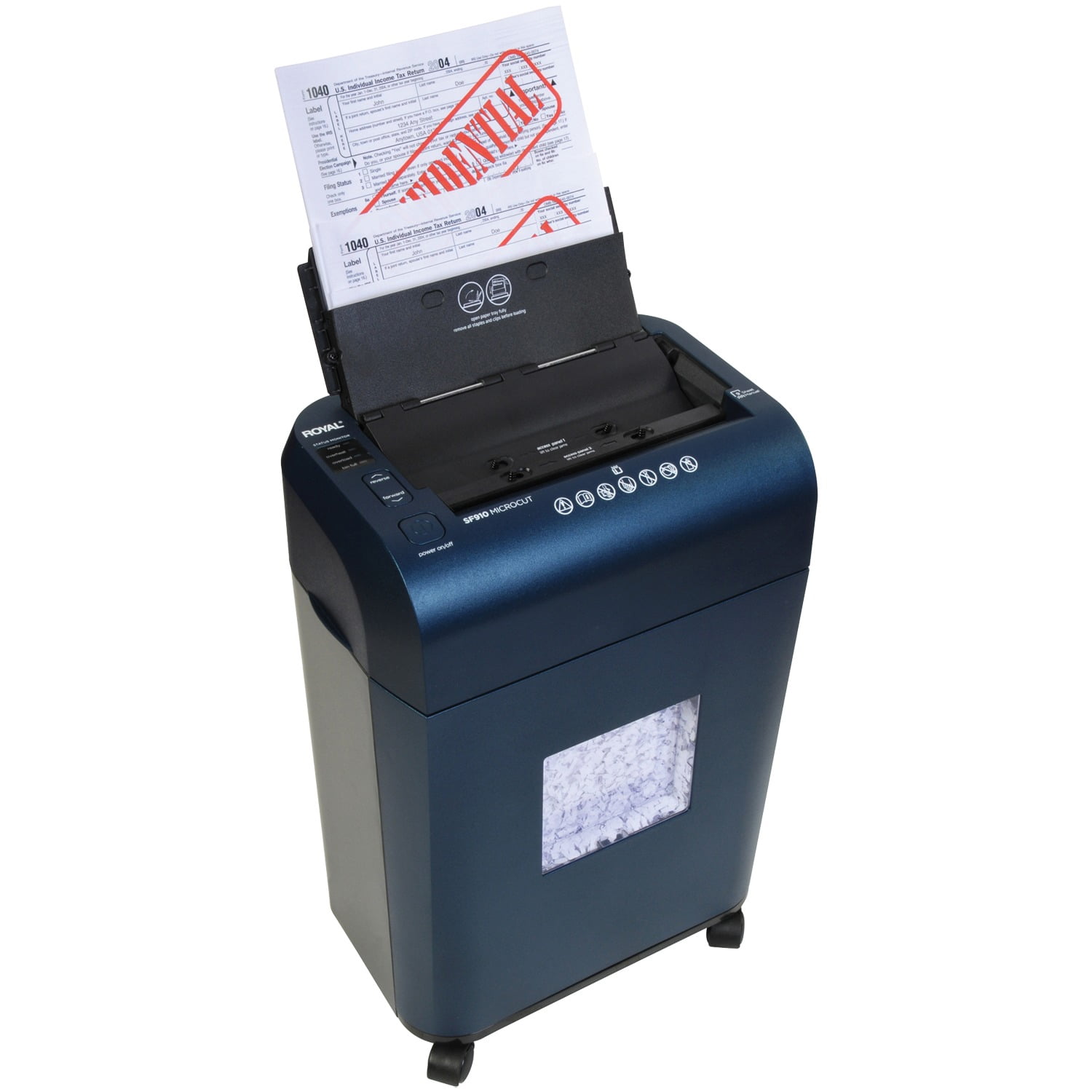 Royal 89351N SF910 100-Sheet Autofeed Micro-Cut Shredder (Blue)