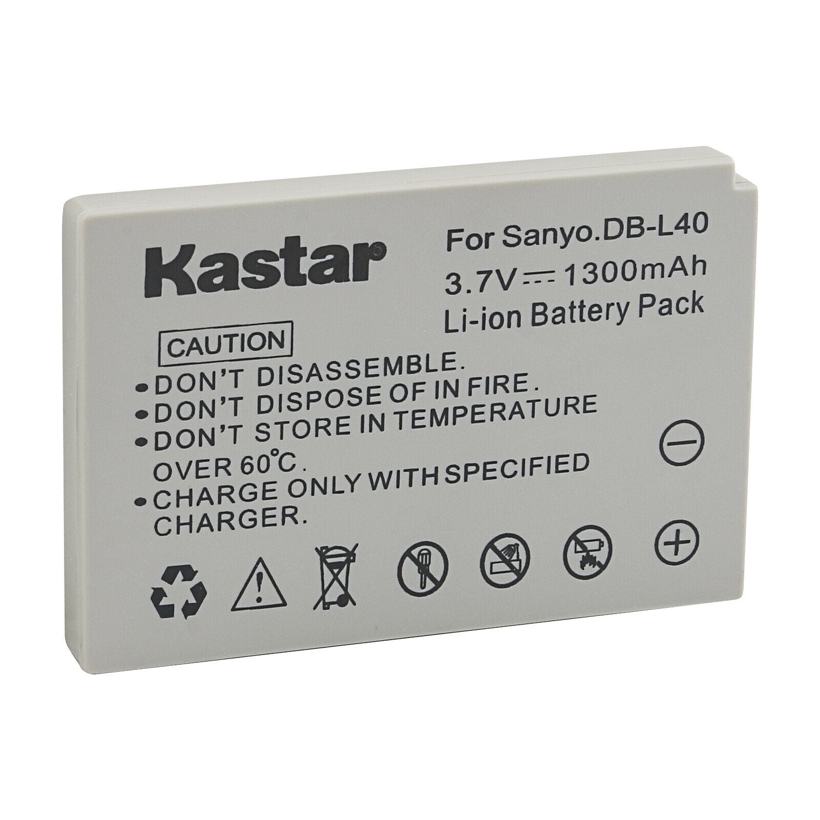 Kastar Battery 1-Pack Replacement for Sanyo DB-L40 DB-L40AU