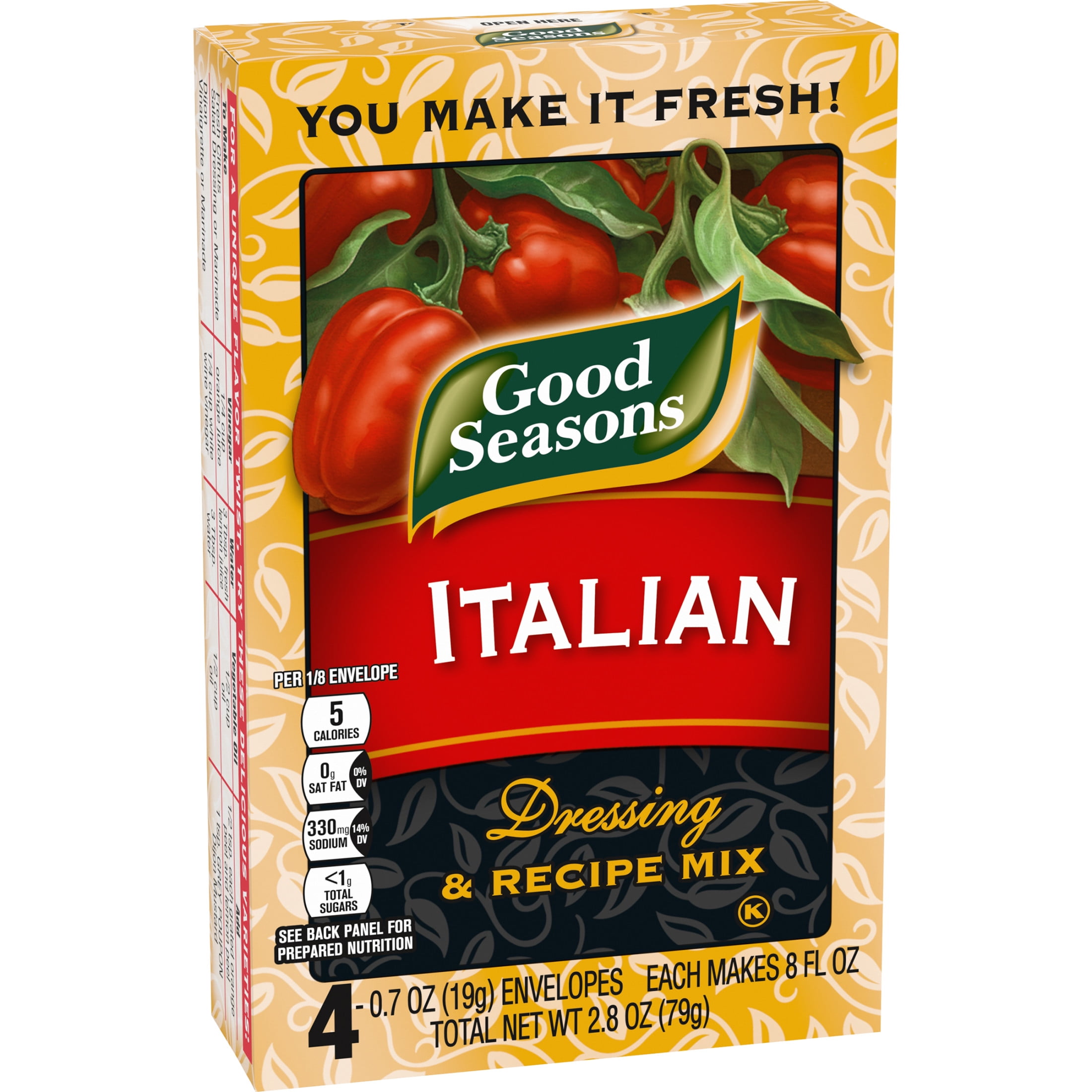 Good Seasons Italian Dressing & Recipe Mix, 4 Count Packets
