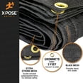 thumbnail image 6 of Xpose Safety Heavy Duty Mesh Tarp - 10' x 26' Multipurpose Black Protective Cover with Air Flow - Use for Tie Downs, Shade, Fences, Canopies, Dump Trucks – Weather and Tear Resistant, 6 of 9