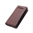 thumbnail image 1 of serony Men Long Wallet Simple Style Credit Card Holder Solid Color Purse Leather Handbag Phone Keys Multi-card Bag Large Capacity Dark coffee, 1 of 8