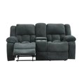 thumbnail image 2 of Armada Manual Recliner Loveseat Made with Chenille Fabric in Green, 2 of 10