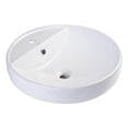 thumbnail image 2 of EAGO BA141 18-Inch Round Ceramic Above Mount Bathroom Basin, 2 of 4