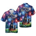 thumbnail image 3 of Happy New Year Doberman Pinscher Family Cheer Winter Midnight Firework Hawaiian Shirt Breathable Summer Unisex Merch Doberman Dog Lover Gifts - 02025, 3 of 6