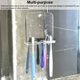 thumbnail image 4 of Inteprter Espejo de ducha sin niebla, espejo de maquillaje antivaho para baño, soporte para afeitadora Almacenamiento y organización del hogar Inteprter HA008735-00B, 4 of 6