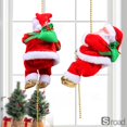 thumbnail image 5 of Electric Musical Santa Claus Toy, Climbing Rope Ladder Animated Christmas Tree Decoration With Music, Fun Holiday Gift For Kids, Battery Powered Santa For Home Decor (10 Inch),A,Christmas, 5 of 16