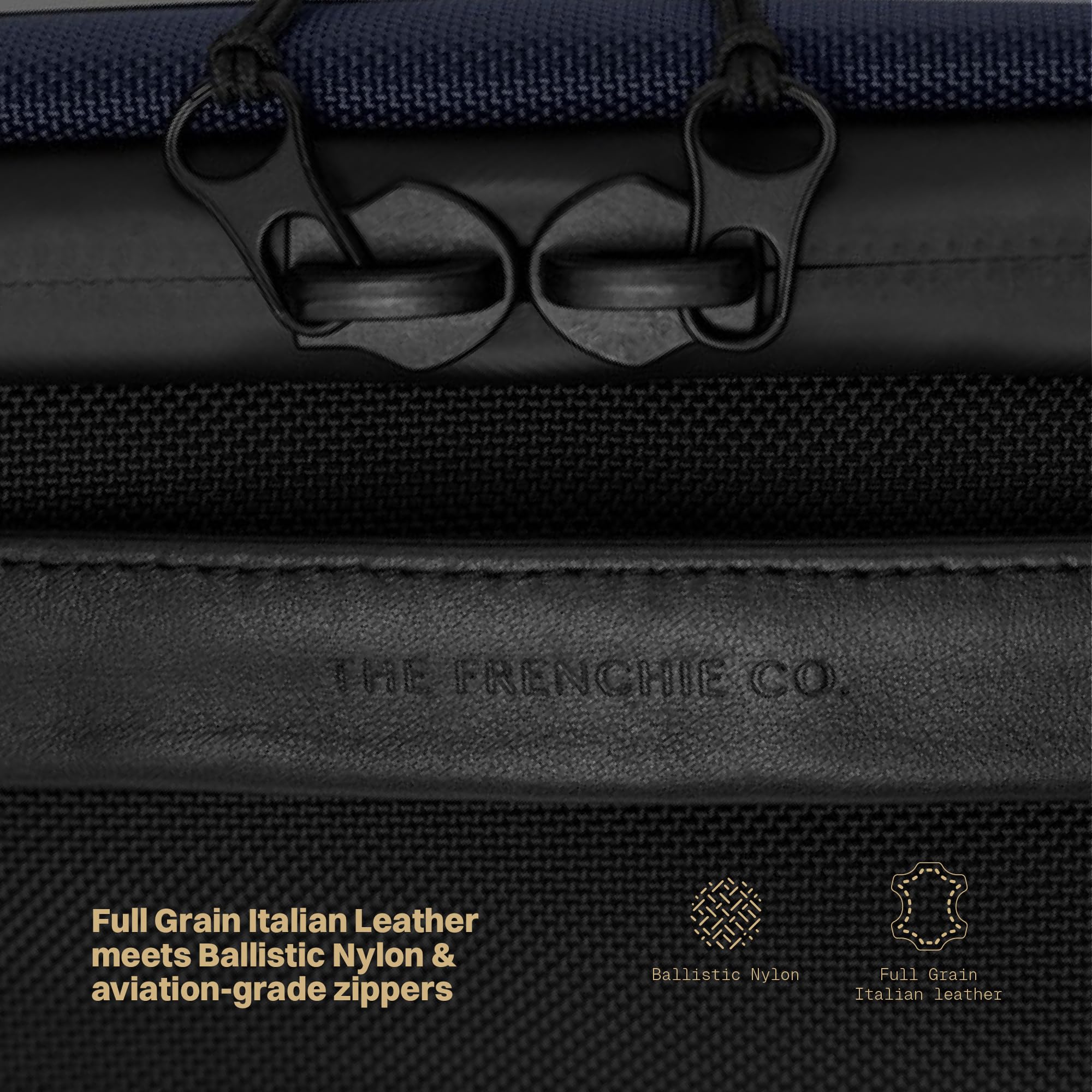 The Frenchie Co. 2-in-1 Speed Briefcase, Laptop Briefcases with Collapsible Workstation Stand, Backpack & Briefcase Carry Options, Made of Ballistic Nylon
