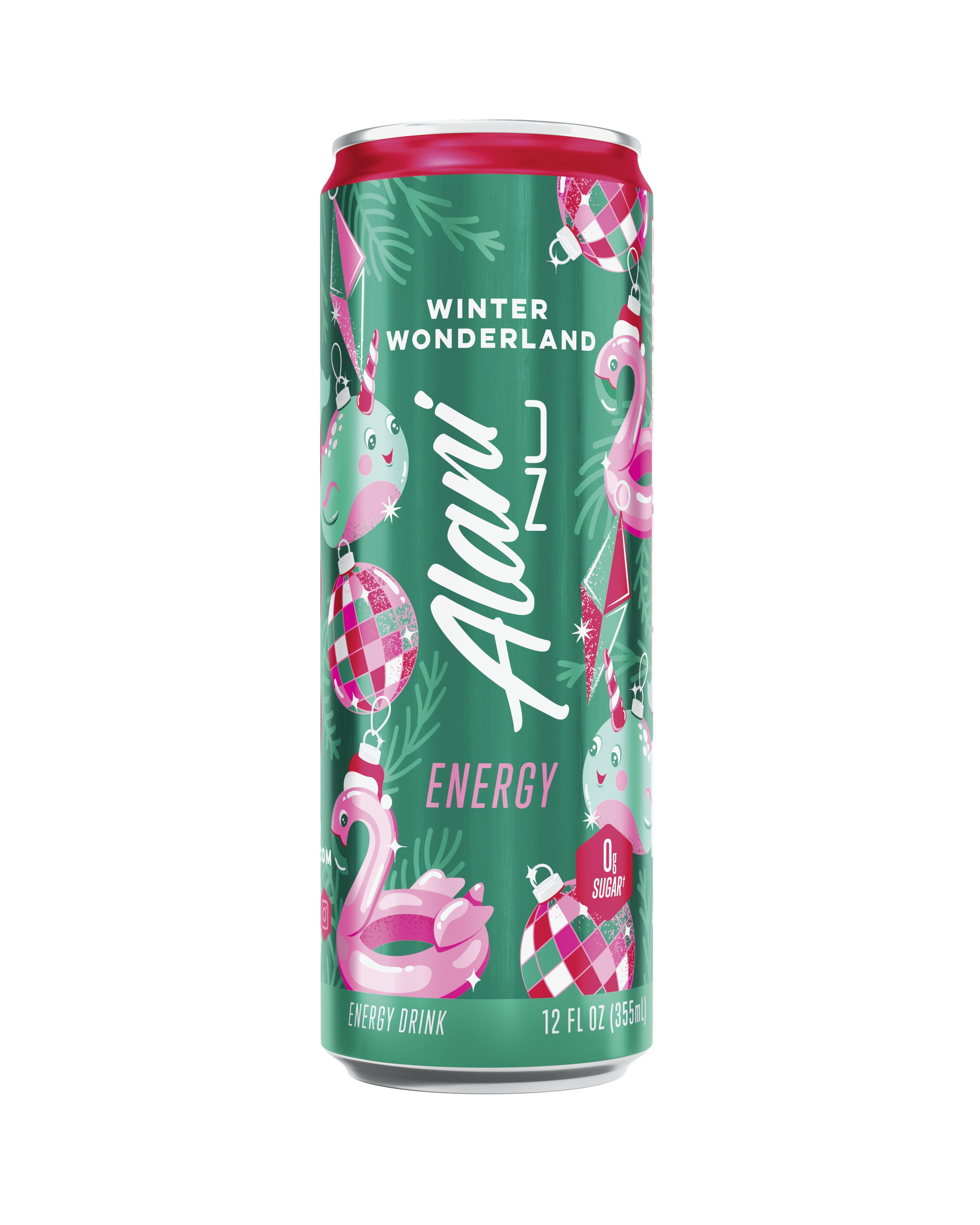 Alani Nu Energy Drink Winter Wonderland 12oz, 24pk (24 12oz Cans)