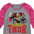 thumbnail image 3 of Marvel Thor - Collegiate - Toddler and Youth Girls Shirt Tail Raglan, 3 of 5