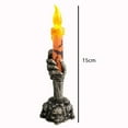 thumbnail image 3 of Candle Holder Promotion Sale! 2 Pack Halloween Skeleton Hand Candle Light Battery Operated Halloween Candle Holder Light Hand Flameless Candles Lamp for Halloween Home Party Bar House Decor, 3 of 4