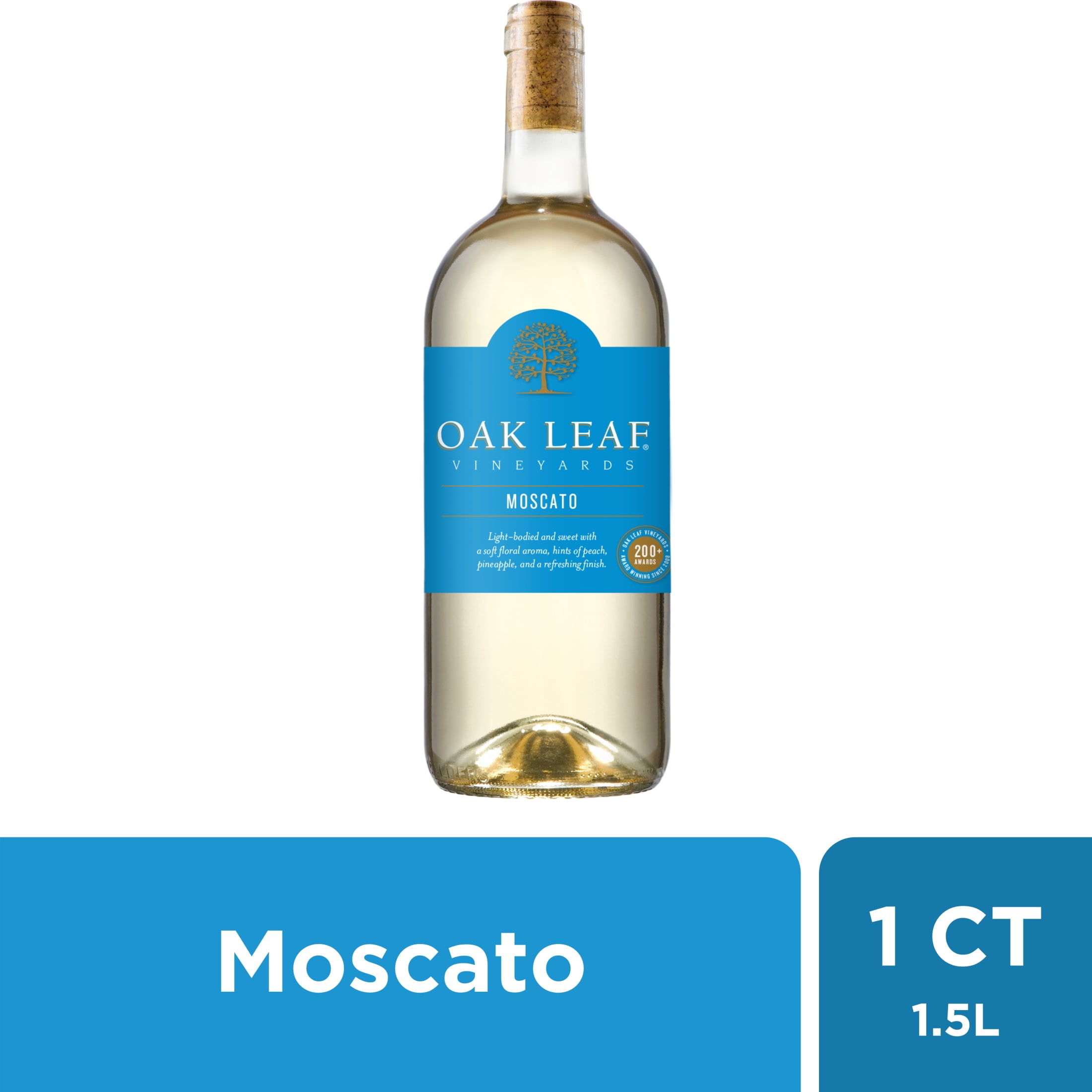 Oak Leaf Vineyards Moscato, White Wine, 1.5L