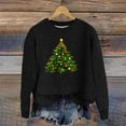 thumbnail image 2 of Funny Christmas Sweaters - Women Sweaters Clearance, Women's Xmas Sweaters Christmas Tree Printed Sweater Crew Neck Long Sleeve Sweaters Pullover Tops, 2 of 4