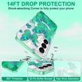 thumbnail image 5 of CASEFIV for Samsung Galaxy S26 Plus Case,Cute Butterfly Pattern Magnetic Phone Cover Translucent Slim Protective Case for Women Girls,Green Butterfly, 5 of 7