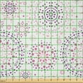 thumbnail image 2 of Ambesonne Mandala Fabric by the Yard Microfiber, Geometric Motifs, 3 Yards, Blush Magenta and Purple, 2 of 4