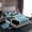 Blue Grey, variant on Feelyou Adult Chic Plaid Twin Sheet Sets, Fashion Artwork Buffalo Twin Fitted Sheet, Blue Grey Abstract Ombre Flat Sheet, Breathable Home Decor, 3pcs