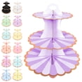 thumbnail image 2 of HomeLife 3-Layer Cupcake Dessert Paper Stand Display Rack Birthday Wedding Party Supplies, 2 of 11