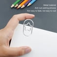 thumbnail image 4 of 300PCS Stainless Steel Paper Clips, Star Shaped Decoration, Non Slip Clips for Office School Document Organizing, Crafted From Stainless Steel, Suitable for Decorating Your Home,, 4 of 7