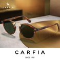 thumbnail image 4 of Gafas de sol CARFIA, cara mediana, de acetato a rayas, polarizadas, UV400, 4 of 8