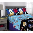 thumbnail image 6 of Sonic the Hedgehog Kids Full Bed in a Bag, Gaming Bedding, Comforter and Sheets, Black, Sega, 6 of 7