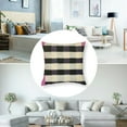 thumbnail image 5 of Qinduosi  Set of 2 Checkered Decorative Throw Pillow Covers Cushion for Couch Sofa Home Decor  18x18in, 5 of 7