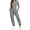 Gray, variant on Women's Solid 2 Piece Tracksuit,Crew Neck Long Sleeve Top & High Waist Drawstring Jogger Pants,Casual Loungewear Athletic Outfit Set for Women,White Women's S-XXXL