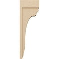 thumbnail image 3 of 6"W x 12"D x 36"H Thin Warren Rough Cedar Woodgrain TimberThane Corbel, Primed Tan, 3 of 6