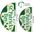 thumbnail image 3 of FMSHPON Shamrock Pattern Xmas Christmas Tree Skirt Stand Mat for Holiday Party Decoration Indoor Outdoor 36 inches, 3 of 6