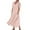 Pink, variant on Jacenvly New Maxi Dresses for Women 2024 Women'S Solid Color Short Sleeved Cotton Linen Dress Long Skirt Satiny Soft Casual Flowy Dresses for Women Mint Green