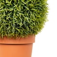 thumbnail image 6 of Northlight 18" Grass Ball Topiary Artificial Potted Plant - Green, 6 of 8