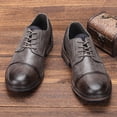 thumbnail image 4 of Zapatos de vestir retro para hombre, zapatos Derby, zapatos casuales para hombre, zapatos de cuero para hombre., 4 of 4