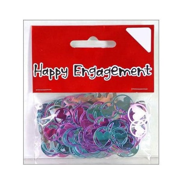 Xpressions4U - Confeti Diseño Corazón de Metalizado Compromiso (Multicolor)
