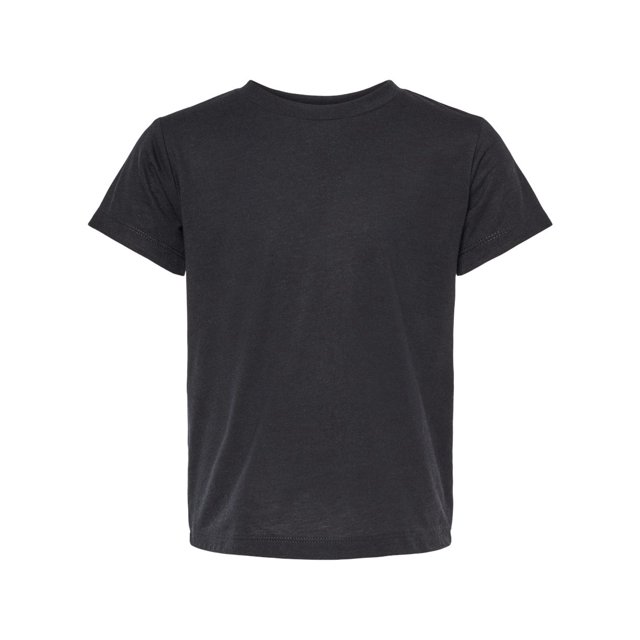 BELLA + CANVAS 3413T Toddler Triblend Tee Solid Black Triblend - 2T