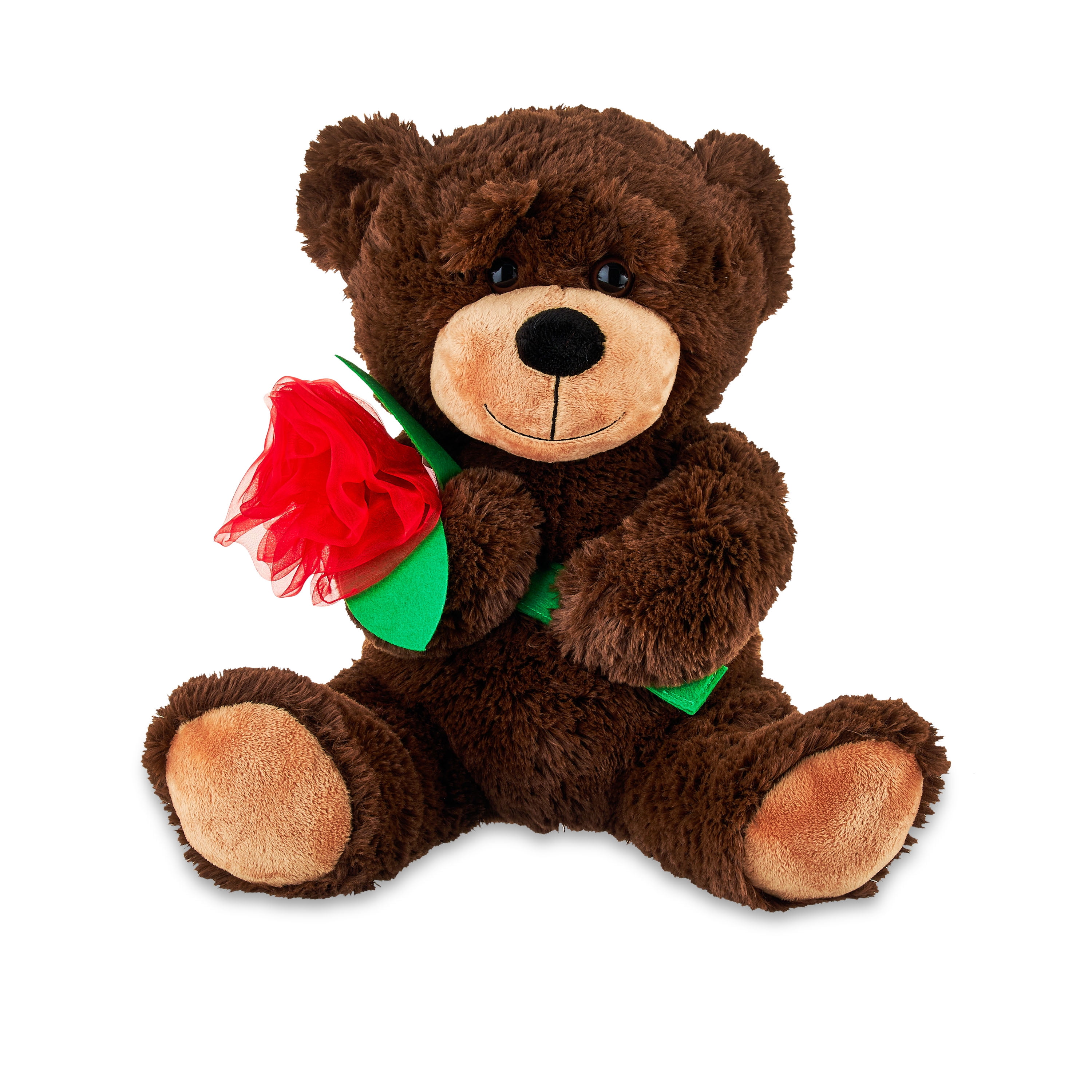 Way to Celebrate! Valentine’s Day 13in Rose Scented Plush Teddy Bear, Brown