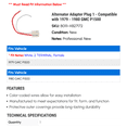 thumbnail image 2 of Alternator Adapter Plug 1 - Compatible with 1979 - 1980 GMC P1500 - AC Delco, 2 of 2