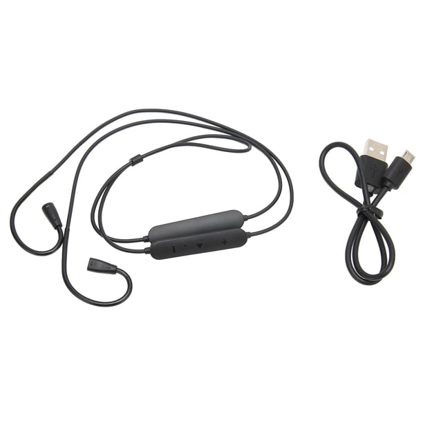 Cable adaptador BT para auriculares, Cable inalámbrico para auriculares con micrófono y controlador para Sennheiser IE80 IE80S IE 8 IE 8i